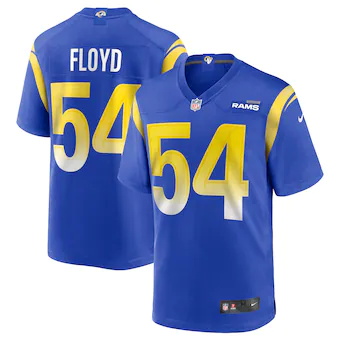 mens nike leonard floyd royal los angeles rams game jersey